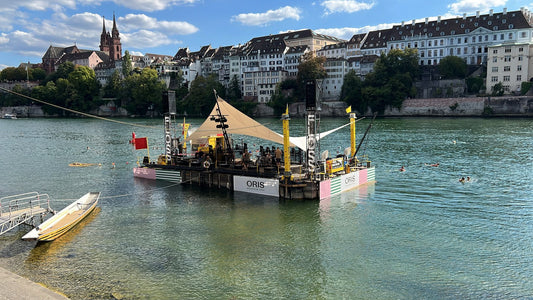 Book a table at Zum Schmale Wurf, a famous restaurant with Rhin river view in the city center (Basel, Switzerland)