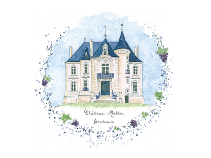 Introduction to Watercolour Painting paired with Non-Alcoholic Bordeaux Wine Tasting at Maison Charmeilles Le Comptoire (Libourne, France)
