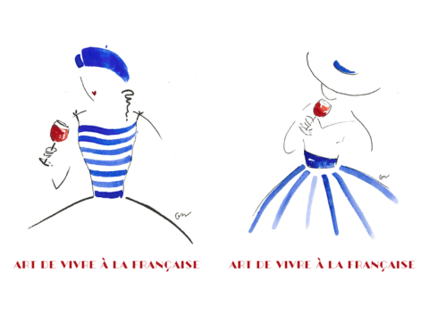 Introduction To Watercolour Painting Paired With Non-Alcoholic Bordeaux Wine Tasting At Maison Charmeilles Le Comptoire (Libourne, France)